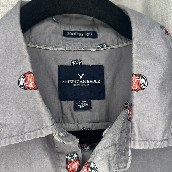 American eagle button down !! Size M - Picture 3 of 5